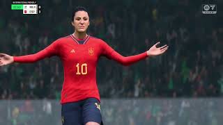 Gameplay FC 24  Brazil vs Spain  Womens Football 2024 [upl. by Ailgna]