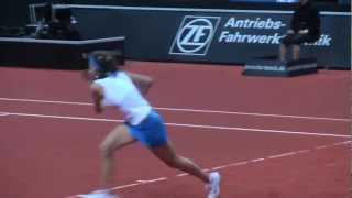 Julia Goerges return game vs Samantha Stosur  Porsche Tennis Grand Prix 2012 [upl. by Coral]