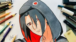 Como Desenhar o Itachi Uchiha  How to draw Itachi Uchiha [upl. by Penney]