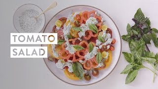 Tomato Salad with Ranch Dressing Recipe  goop [upl. by Yennor]