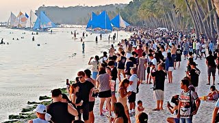 This is BORACAY White Beach on April 4 2024 Daming Tao Kahit High tide [upl. by Bat]