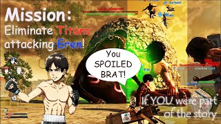 How to be Eren quotWoundquot — AoT2 Story Mode  Attack on Titan 2 Playthrough [upl. by Lehcyar]