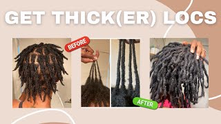 How To Get Thicker Locs  Starter Loc Tips [upl. by Annel]