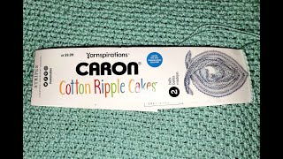 Caron Cotton Ripple Cake Yarn Review [upl. by Ametaf]