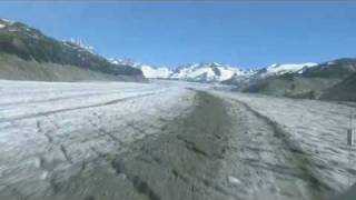 Flying Up a Glacier by Helicopter in Time Lapse [upl. by Gerry]