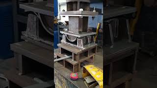 Hydraulic Press Machine  Fabrication of Pipe Support Clamp for Pharmaceutical [upl. by Lorre]