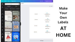 HOW TO MAKE YOUR OWN LABELS AT HOME SIMPLE [upl. by Yrreg]