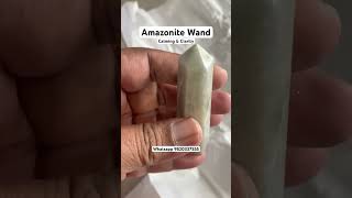 Amazonite wand spiritualhealing crystalelements reels crystalshop meditation shorts viral [upl. by Nede]