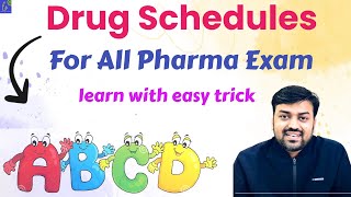 Drug schedules  Pharmaceutical Jurisprudence  Pharmacist Exam  GPAT Exam  DI Exam  Pharma [upl. by Nehcterg]