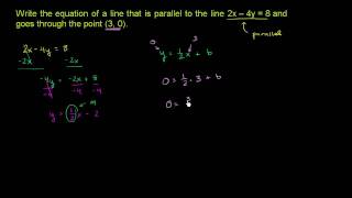 Parallel Line Equation [upl. by Aiouqes]