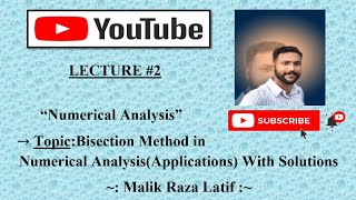 Bisection Method in Numerical Analysis Applications Problems With Complete Solutions [upl. by Asyl]