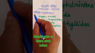 classification of Taenia solium [upl. by Llenahc102]