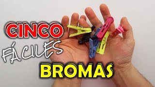 5 BROMAS FÁCILES y DIVERTIDAS para HACER a tus AMIGOS y FAMILIARES [upl. by Gierc353]