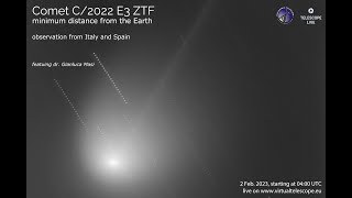 Comet C2022 E3 ZTF flyby with the Earth online observation – 2 Feb 2023 [upl. by Nairb]