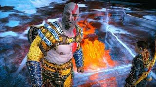 God of War 4 2018  Council of Valkyries Fafnir Northern Dock Head of Thamur Magic elevator [upl. by Lemhar]