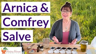 Arnica amp Comfrey Salve for Bruises Pain Sore Muscles Inflammation [upl. by Kaia]