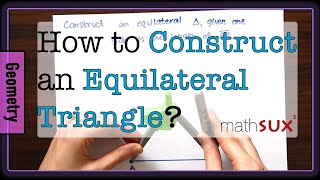 How to Construct an Equilateral Triangle with Compass [upl. by Jessa]