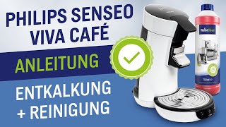 Philips Senseo Viva Cafe entkalken und reinigen  Anleitung [upl. by Dremann]