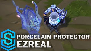 Porcelain Protector Ezreal Skin Spotlight  PreRelease  League of Legends [upl. by Stovall618]