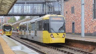 Manchester Metrolink at Altrincham and Navigation Road [upl. by Publius680]