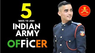 5 Ways To Become Indian Army Officer Hindi  Defence Direct Education [upl. by Giglio73]