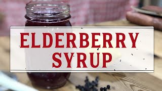 HOW TO MAKE HOMEMADE ELDERBERRY SYRUP  EASY STEP BY STEP TUTORIAL [upl. by Haggai]