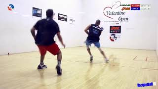 Racquetball Highlights 2019 Valentine Open Finals Kane Waselenchuk vs Rocky Carson [upl. by Lemmor]