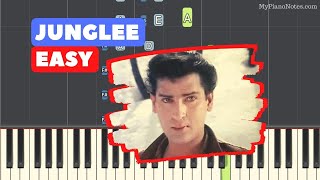 Junglee Piano Tutorial  Old Hindi Song  YahooChahe Koi Mujhe Junglee Kahe [upl. by Wynne426]