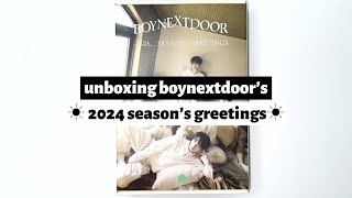 ☼ unboxing boynextdoor’s ☀︎ 2024 season’s greetings ☼ [upl. by Anoirtac588]