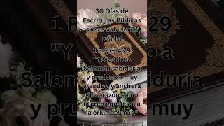 30 Días de Escrituras Bíblicas sobre Sabiduría Día 10 Queestapasando fyp biblia sabiduria [upl. by Elehcin]