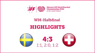 U19WM Lahti Highlights Halbfinal SWESUI [upl. by Henry]