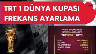 TRT 1 HD FREKANS AYARLAMA  EURO 2024 TÜRKSAT 4A ÇIKMAMA SORUN ÇÖZÜMÜ [upl. by Ariaes]