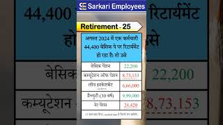 Retirement  25 pension eave encashment gratuity [upl. by Hilly]