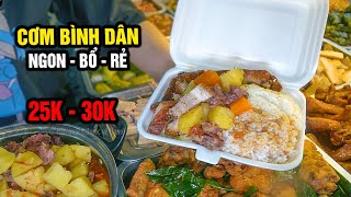 Cơm bình dân Ngon Bổ Rẻ 25K  30K Làng Nguyên Xá [upl. by Mahon]