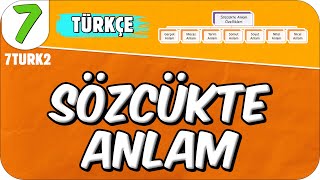 Sözcükte Anlam 📙 7TURK2 2025 [upl. by Zerimar]