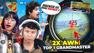 Sooneeta amp Gyan Bhai Shocked 😱 2x Awm Gameplay in Top 1 Grandmaster Pro Lobby  Tonde Gamer [upl. by Casper854]