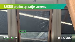 FAKRO productplaatje zonwering screens [upl. by Eiramrefinnej541]