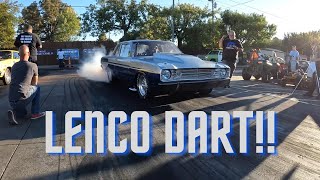 1968 Dodge Dart Big Block with 4 Speed Lenco In Car [upl. by Anertak919]