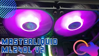 How to install Cooler Master Masterliquid ML240L V2 Liquid Cooler  Insource IT [upl. by Gurney]