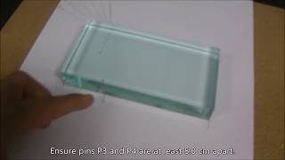 To Measure Refractive Index of glass slab using Real and Apparent Depth Method  STD 1012 Physics [upl. by Deanna]