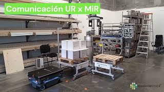 Einsrobotics  Aplicación de Palletizado con Robot Colaborativo y Traslado de Tarimas [upl. by Conchita222]