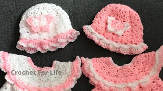 Easy crochet baby hatcrochet for life hat 3702 [upl. by Kaliski]