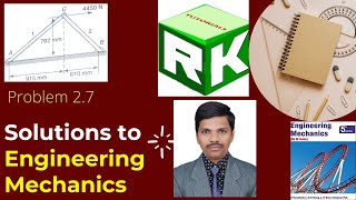 Problem 27 Solution to Engineering Mechanics Timoshenko Young Free Body Diagram [upl. by Ejroj]