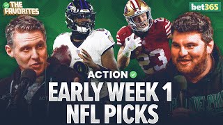 NFL Week 1 Betting Predictions amp BETS for EVERY NFL Game NFL Expert Picks  The Favorites Podcast [upl. by Ligriv68]