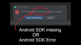 Android SDK missing or SDK error in Android Studio [upl. by Pampuch892]