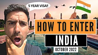 SHOCKING 5 YEAR VISA FOR INDIA 🇮🇳 HOW TO ENTER INDIA 2022  Evisa India  INDIA VLOG [upl. by Oriane222]