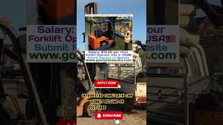 Silgan Containers Forklift Operator Jobs in USA shorts youtubeshorts forkliftoperator forklift [upl. by Parthen]