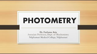 Photometry In Bangla [upl. by Assereht225]