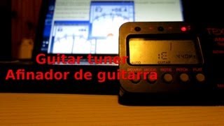 Afinadores para guitarra PC y comun Guitar tuner [upl. by Adnorrahs]