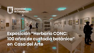 Exposición “Herbario CONC 100 años de custodia botánica” en Casa del Arte UdeC [upl. by Saimon]